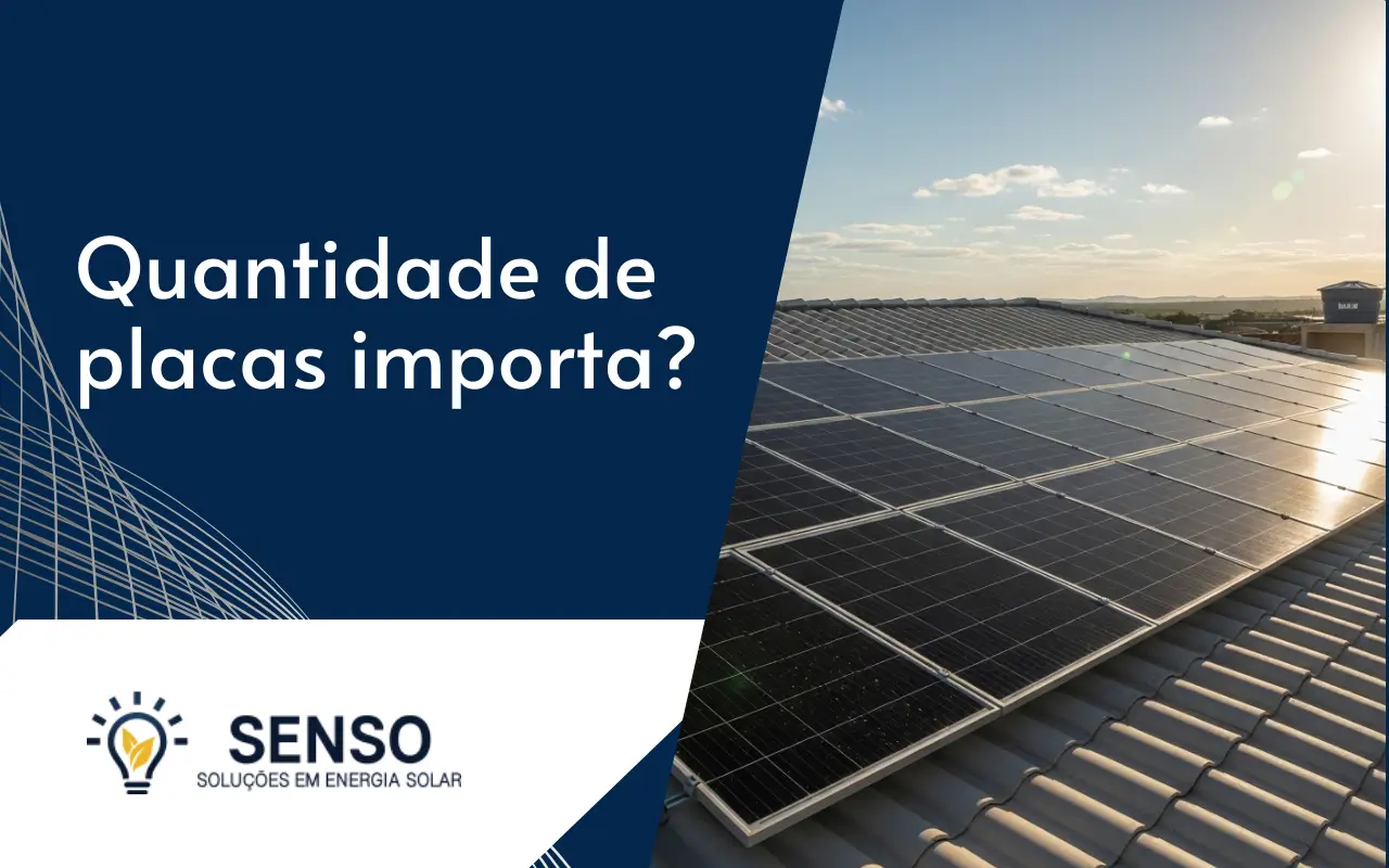 Quantidade de placa solar importa?